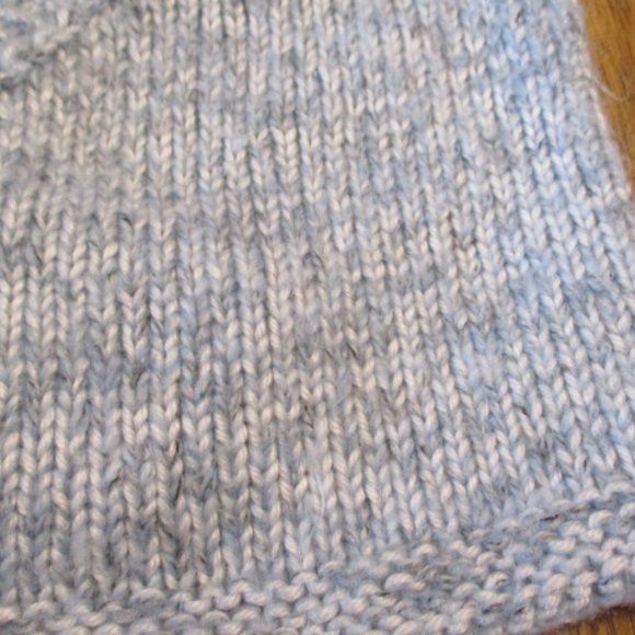Bundle 3 for $15 - Variated Blue Hand Knitted Open Front Sweater - Picture 3 of 4